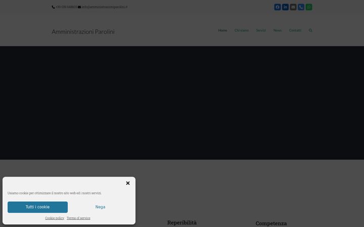 Screenshot of amministrazioniparolini.it