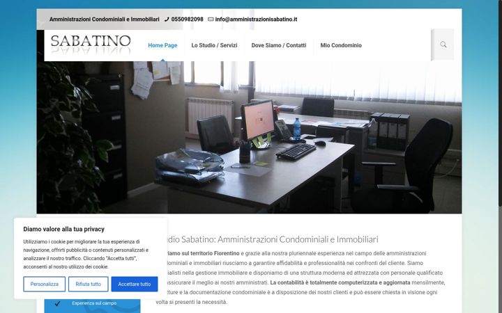 Screenshot of amministrazionisabatino.it