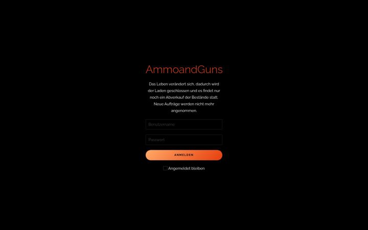 Screenshot of ammoandguns.de