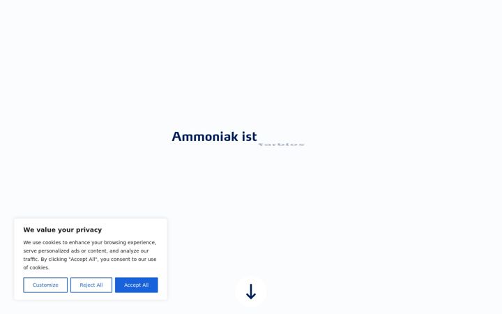 Screenshot of ammoniak-wissen.de