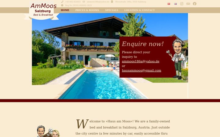 Screenshot of ammoos.at