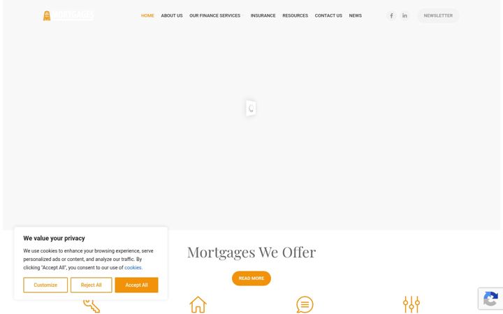 Captura de pantalla de ammortgages.co.uk