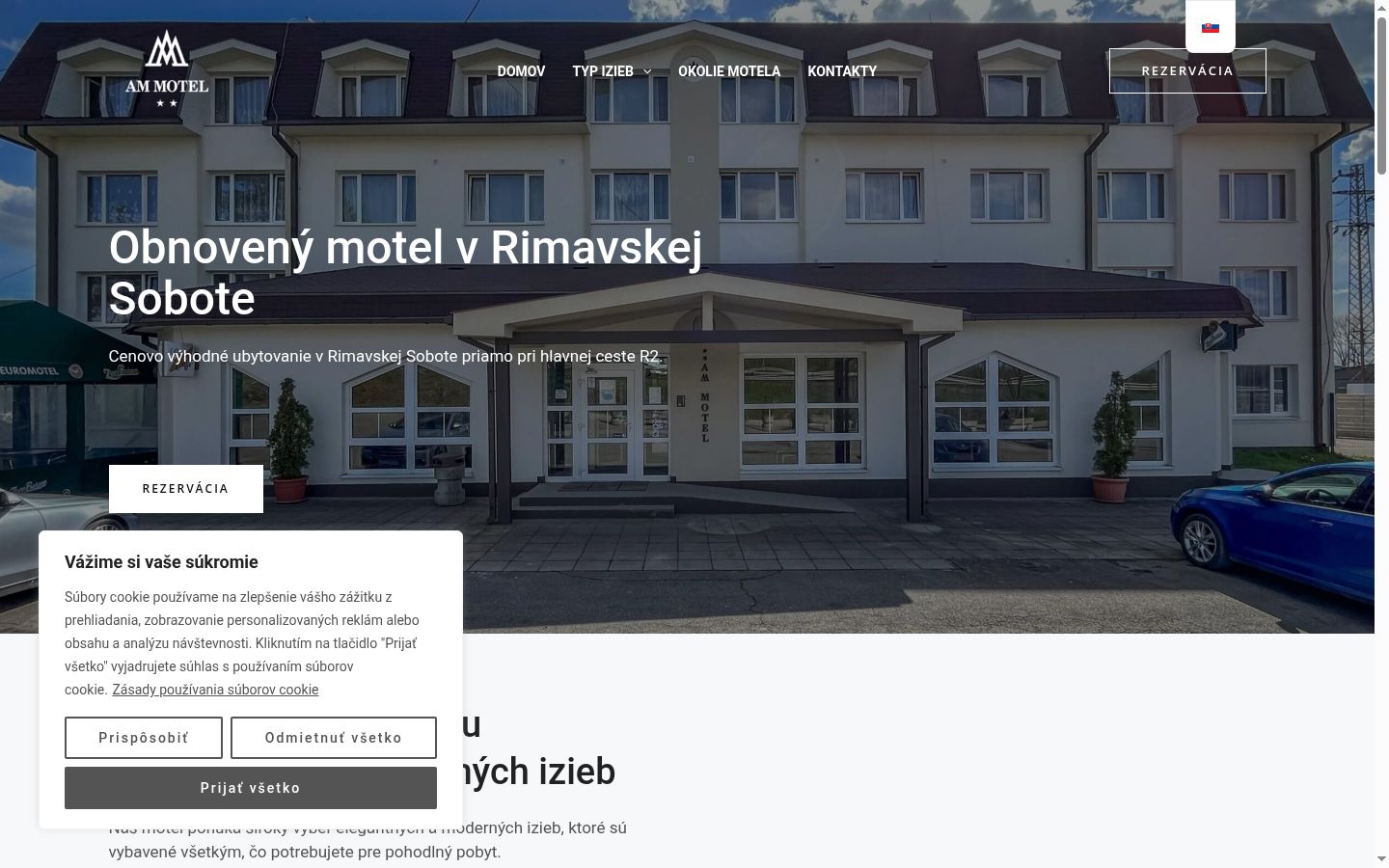 Snímek obrazovky baneru souhlasu zobrazeného před jakoukoli interakcí