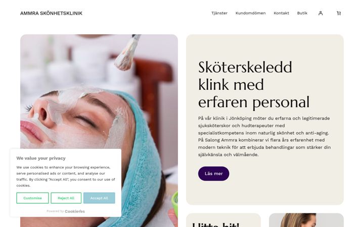 Screenshot of ammra.se