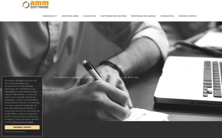 Screenshot of ammsoftware.pt