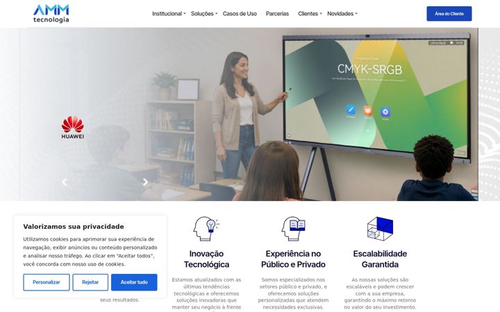 Screenshot van ammtec.com.br