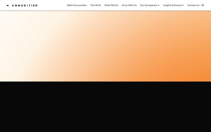 Screenshot of ammunition.agency