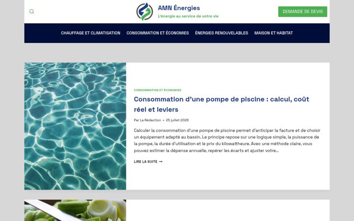 Screenshot of amn-energies.fr