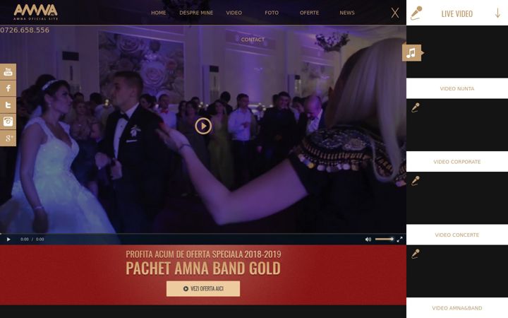 Screenshot of amna.ro