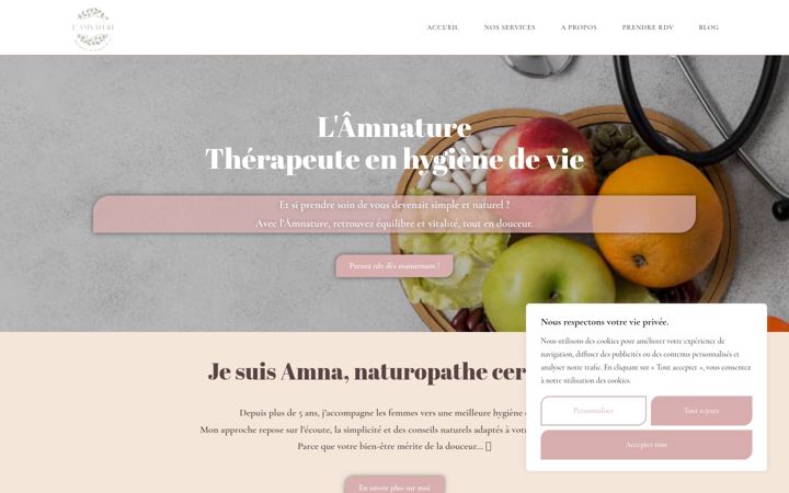 Snímek obrazovky amnature-naturo.fr