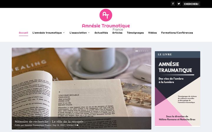 Snímek obrazovky amnesietraumatique.fr