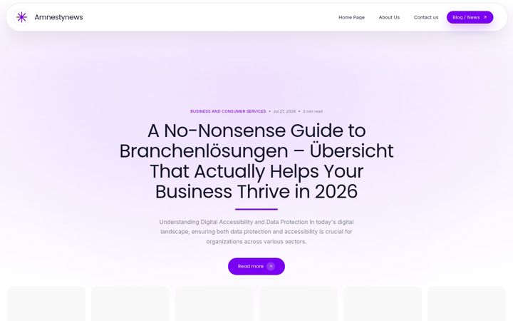 Screenshot of amnestynews.de