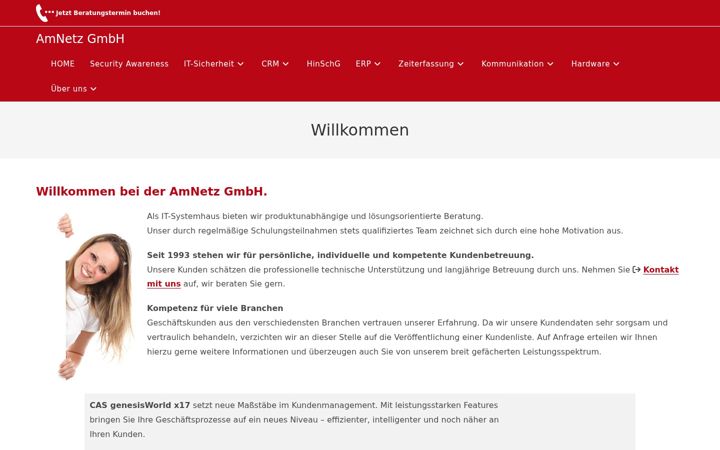 Screenshot of amnetz.com