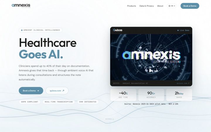 Screenshot of amnexis.com