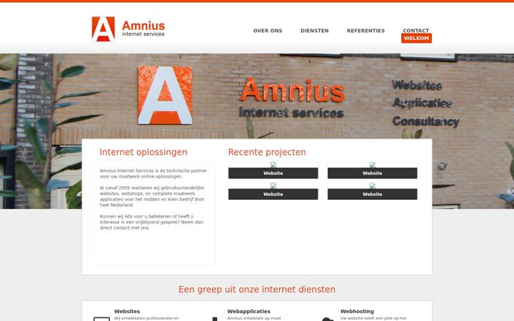 Screenshot of amnius.nl