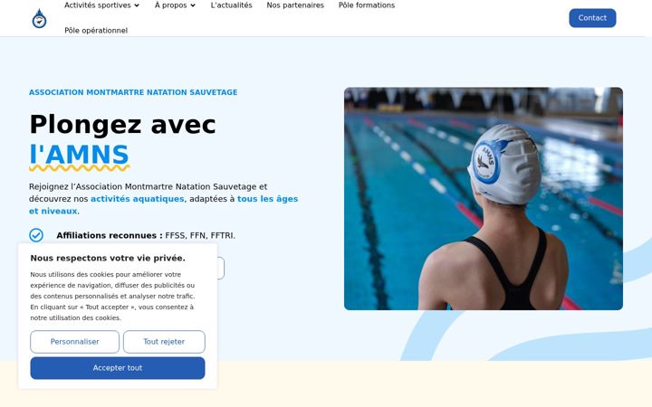 Screenshot of amns.fr