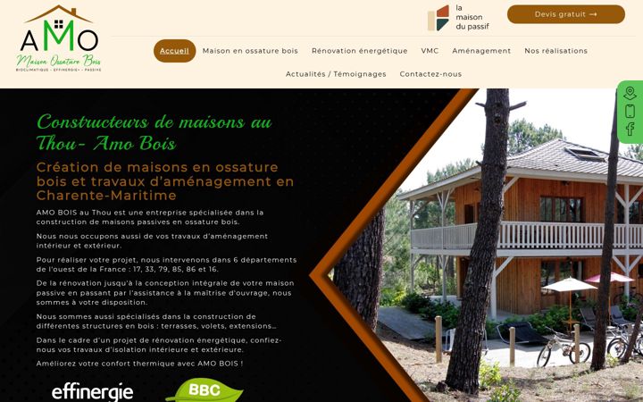 Screenshot of amo-bois.com