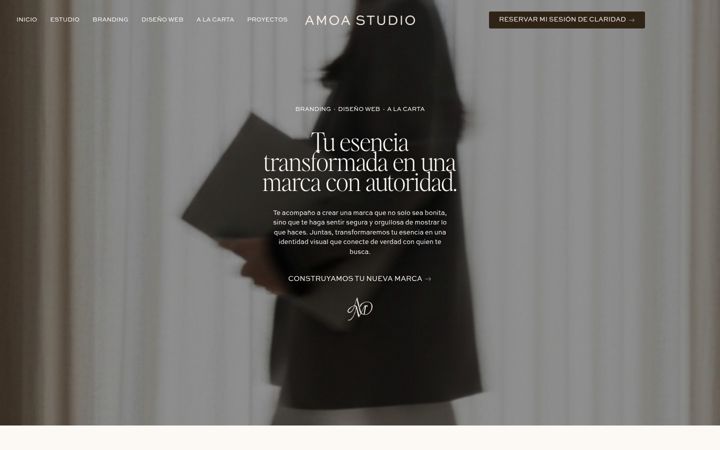 Screenshot of amoastudio.com