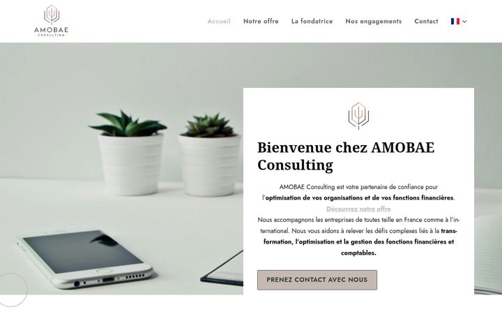 Screenshot of amobae.com