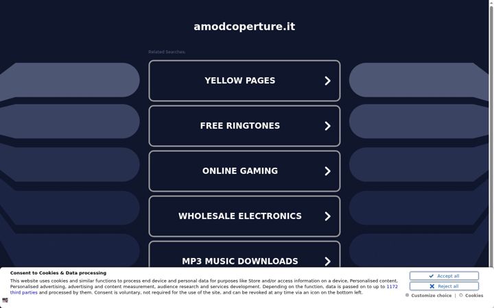 Screenshot of amodcoperture.it