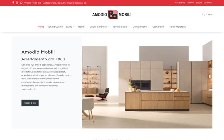 Kuvakaappaus sivustosta amodiomobili.it