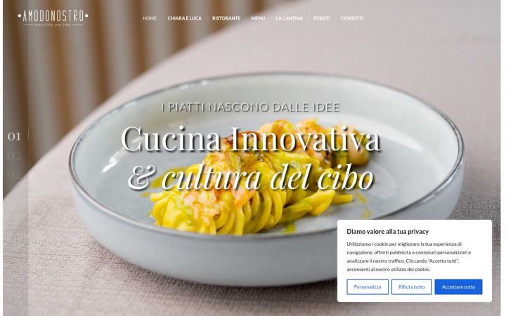 Screenshot of amodonostro.restaurant
