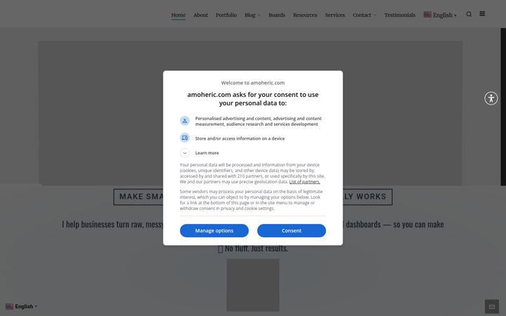 Screenshot of amoheric.com