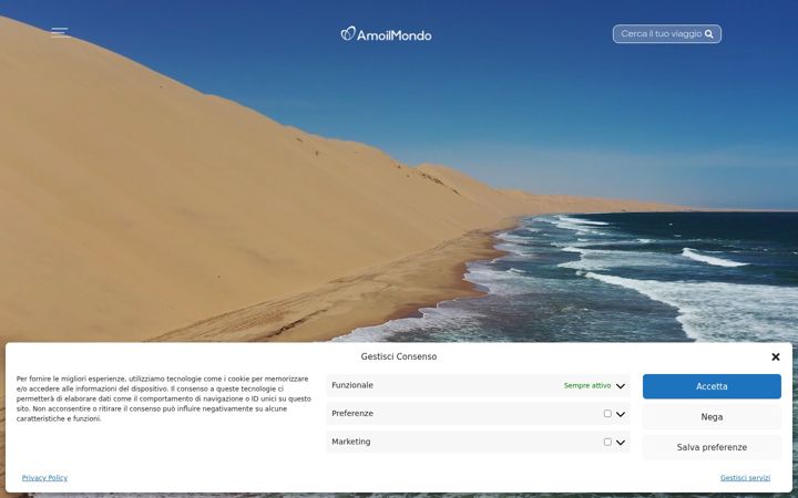 Kuvakaappaus sivustosta amoilmondo.it