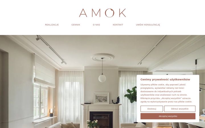 Screenshot of amokarchitecture.com