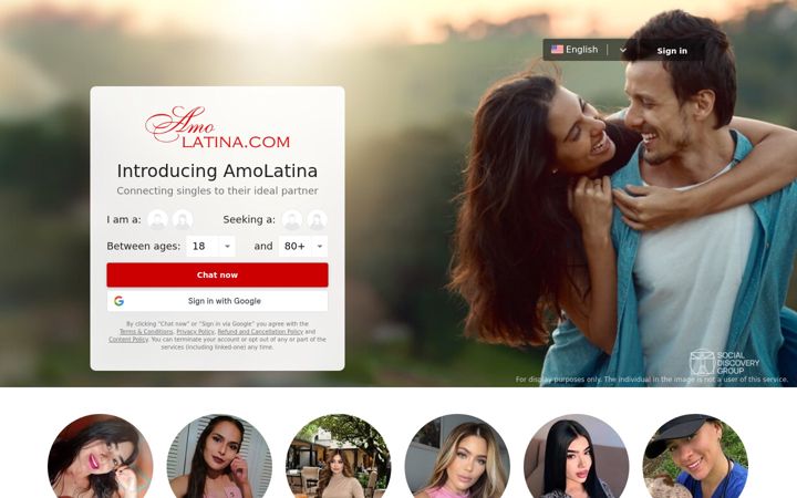 Screenshot of amolatina.com