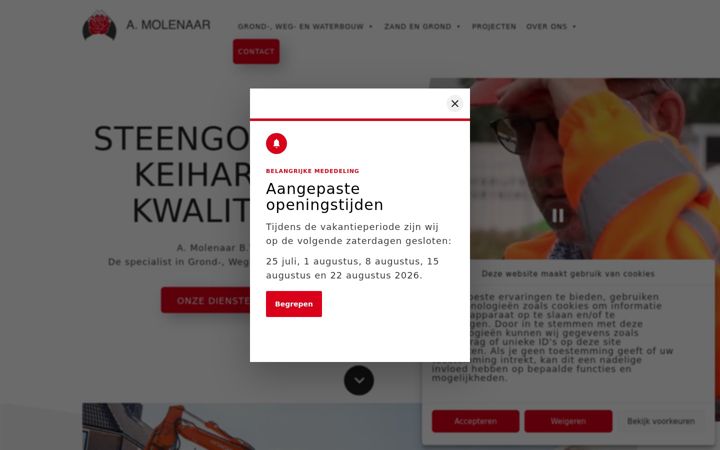 Zrzut ekranu amolenaar.nl
