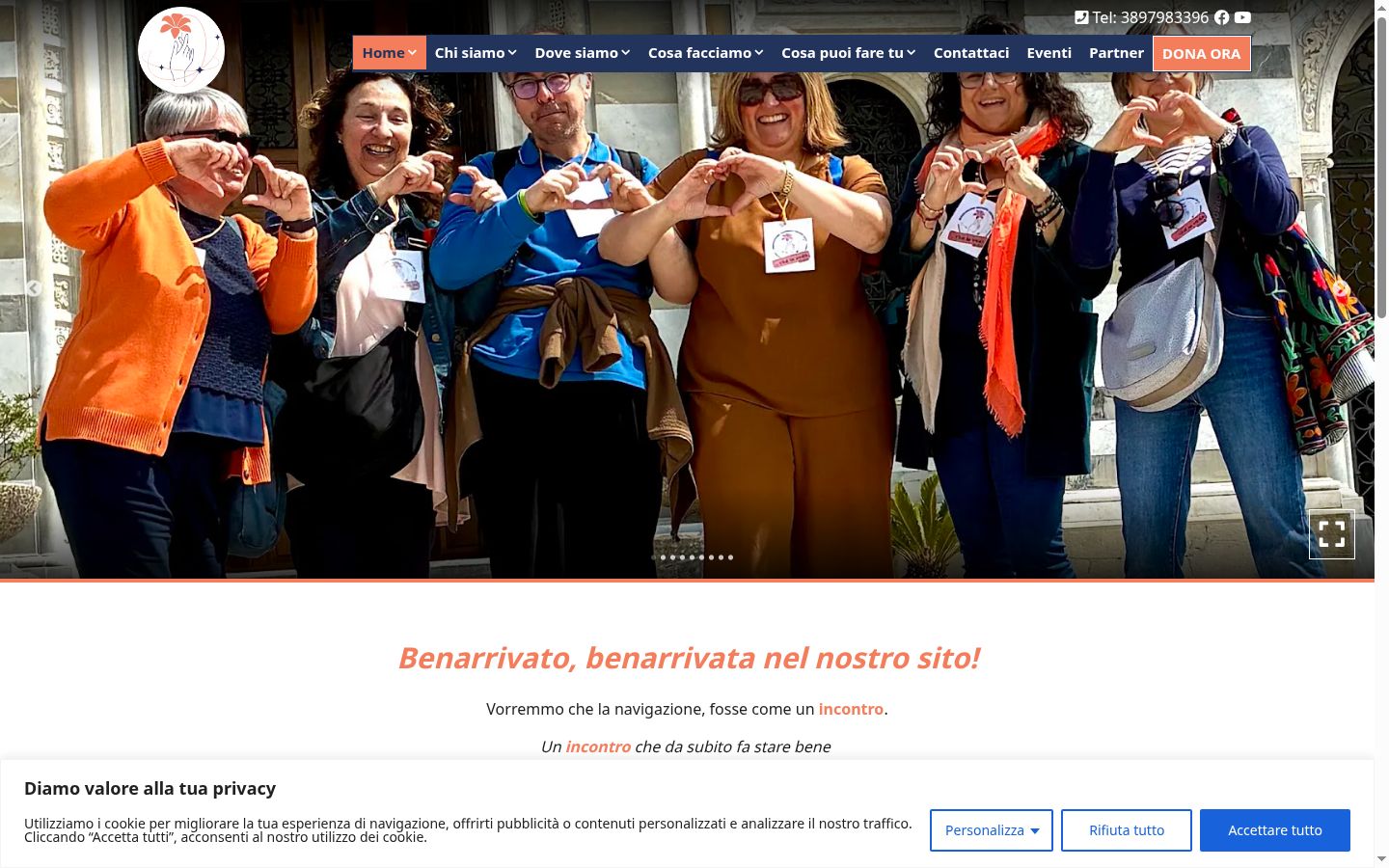 Sutikimo reklamjuostės, rodytos prieš bet kokią sąveiką, ekrano kopija