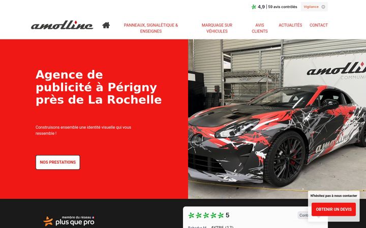 Screenshot of amolline17.com