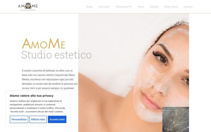 Screenshot of amomestudioestetico.it