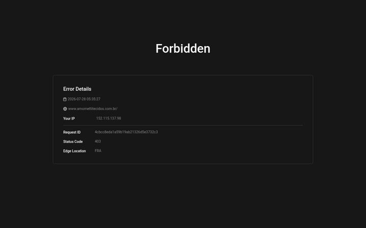 Screenshot of amomettitecidos.com.br