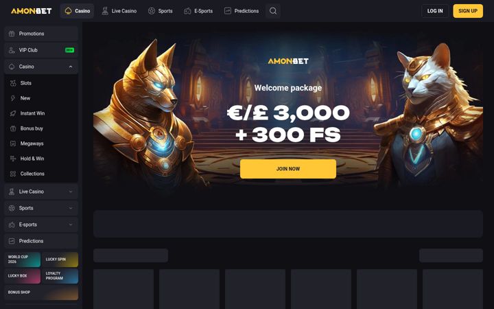 Screenshot of amonbet.com