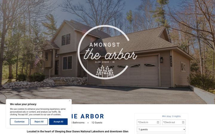 Screenshot of amongstthearbor.com