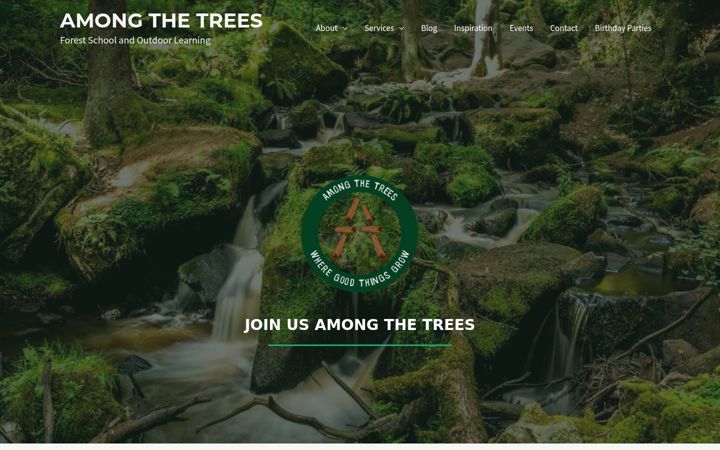Screenshot of amongthetrees.uk