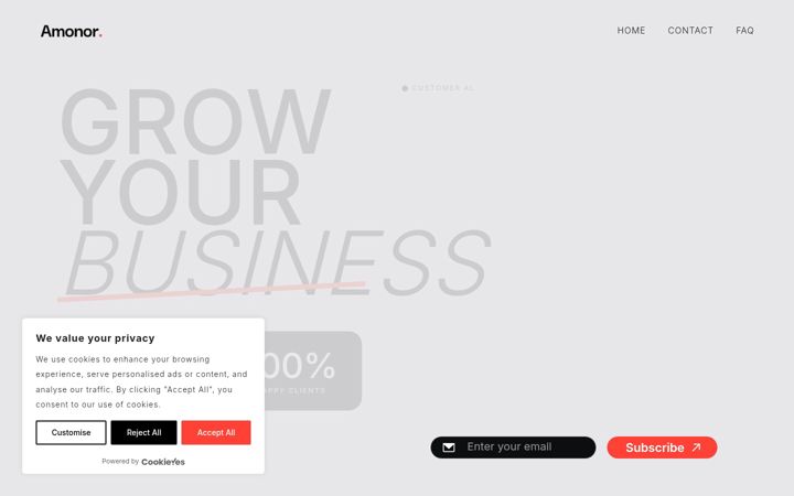 Screenshot of amonor.com