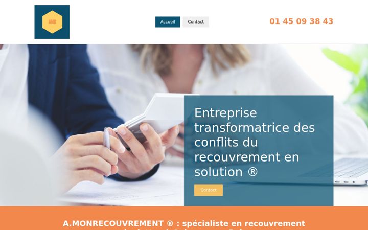 Screenshot of amonrecouvrement.fr
