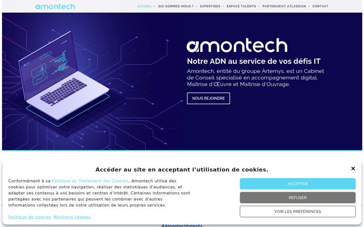 Skærmbillede af amontech.fr