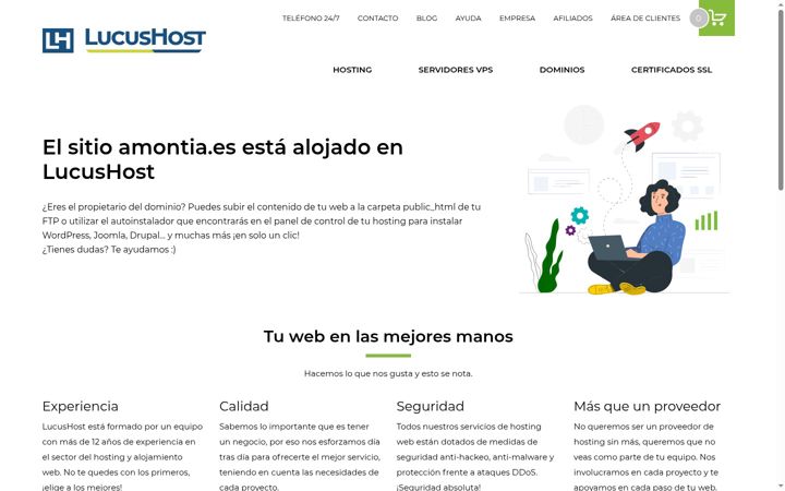 Screenshot of amontia.es