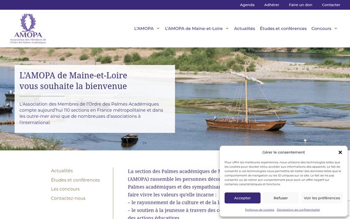 Skærmbillede af amopa49.fr