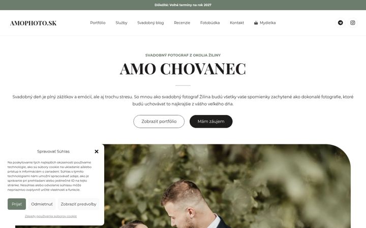 Screenshot of amophoto.sk