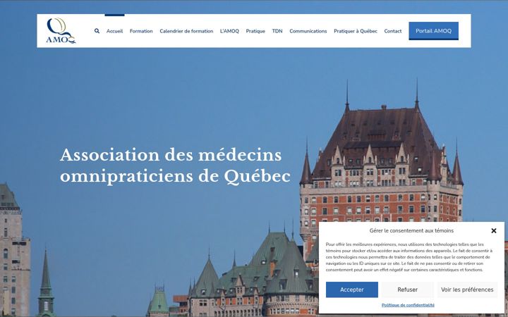 Екранна снимка на amoq.ca