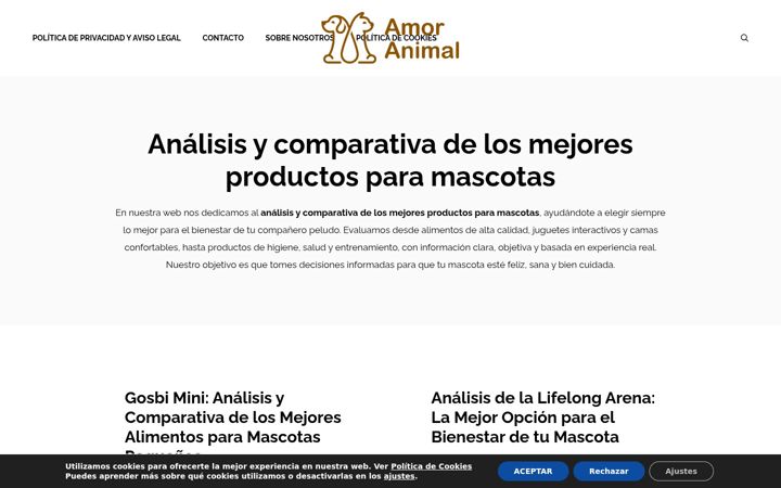 Screenshot of amor-animal.es