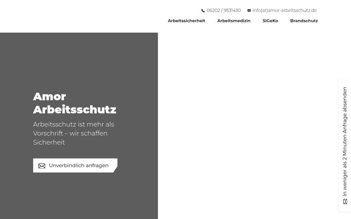 Posnetek zaslona amor-arbeitsschutz.de