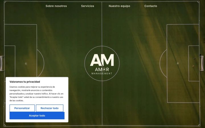Posnetek zaslona amor-management.com