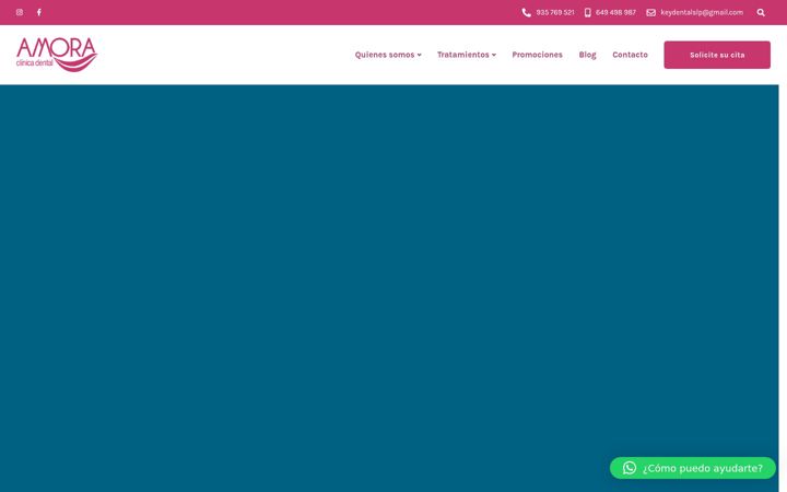 Screenshot of amoraclinicadental.es