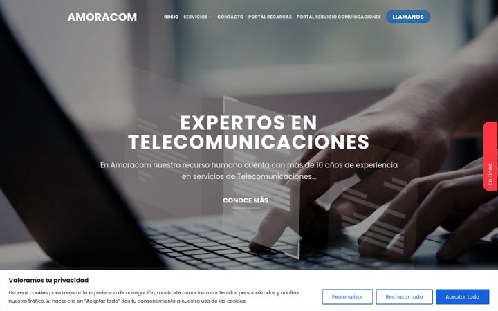 Screenshot of amoracom.com